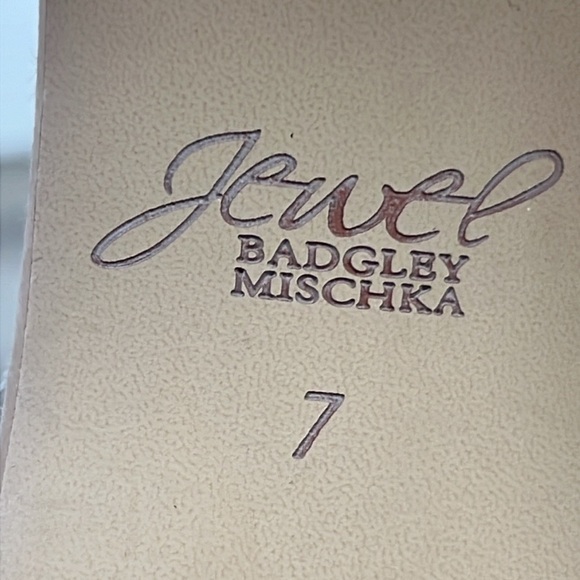 Jewel Badgley Mischka LASSIE Open Toe Stiletto Heels Size 7 - Picture 11 of 12